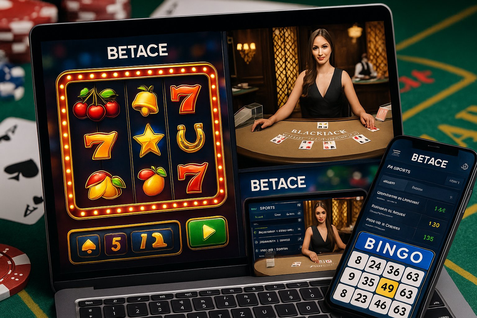 Jogos de cassino online BETACE