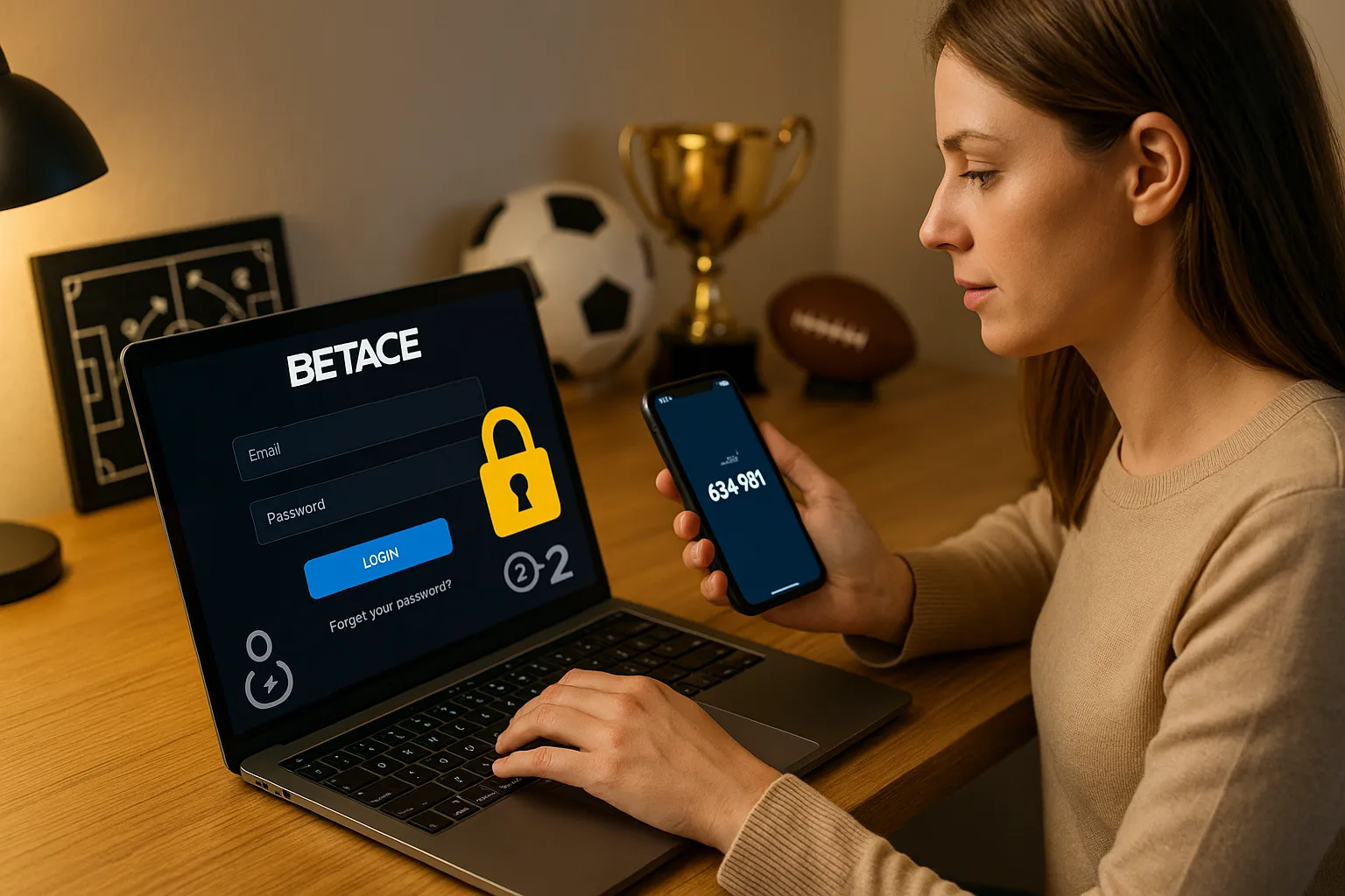 Criar uma nova Conta no plataforma BETACE